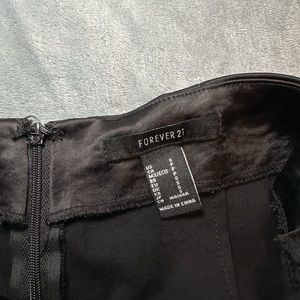 Forever21 Black silk skirt
